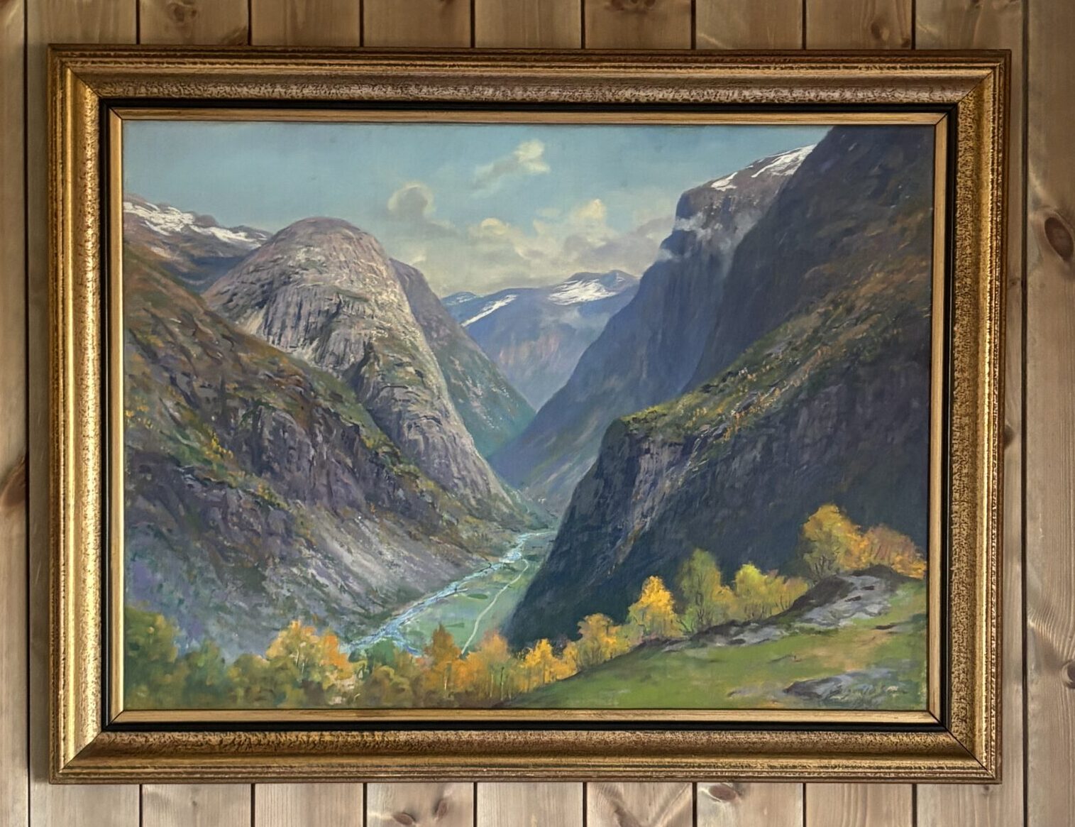 Utsikt utover Nærøydalen fra Stalheim.